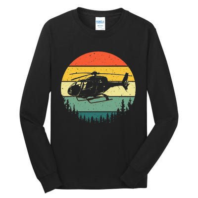 Cute Helicopter Art For Wo Aviator Helicopter Pilot Tall Long Sleeve T-Shirt