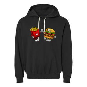 Cute Hamburger Art  Hamburger French Garment-Dyed Fleece Hoodie