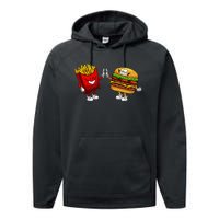 Cute Hamburger Art  Hamburger French Performance Fleece Hoodie