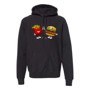 Cute Hamburger Art  Hamburger French Premium Hoodie