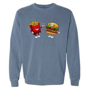 Cute Hamburger Art  Hamburger French Garment-Dyed Sweatshirt