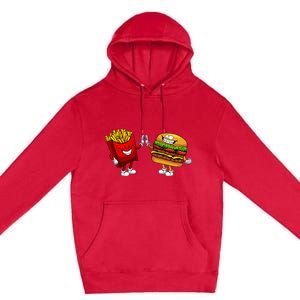 Cute Hamburger Art  Hamburger French Premium Pullover Hoodie