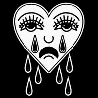 Crying Heart American Traditional Tattoo Old School Flash 16 in Basic Backpack