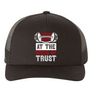 Change Happens At The Speed Of Trust Yupoong Adult 5-Panel Trucker Hat