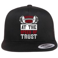 Change Happens At The Speed Of Trust Flat Bill Trucker Hat