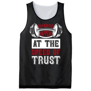 Change Happens At The Speed Of Trust Mesh Reversible Basketball Jersey Tank