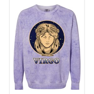 Constellation Horoscope Ascendant Zodiac Virgo Gift Colorblast Crewneck Sweatshirt