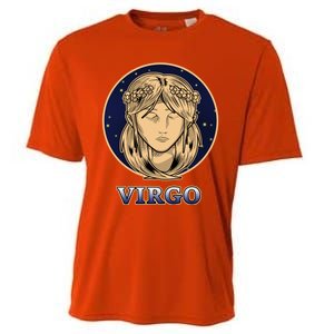 Constellation Horoscope Ascendant Zodiac Virgo Gift Cooling Performance Crew T-Shirt