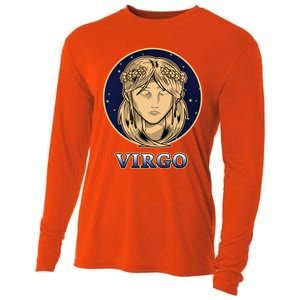 Constellation Horoscope Ascendant Zodiac Virgo Gift Cooling Performance Long Sleeve Crew