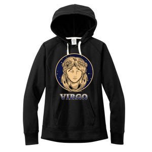 Constellation Horoscope Ascendant Zodiac Virgo Gift Women's Fleece Hoodie