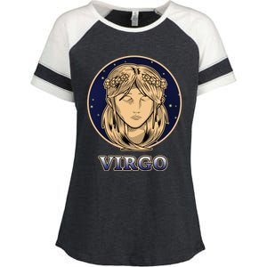 Constellation Horoscope Ascendant Zodiac Virgo Gift Enza Ladies Jersey Colorblock Tee