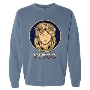 Constellation Horoscope Ascendant Zodiac Virgo Gift Garment-Dyed Sweatshirt