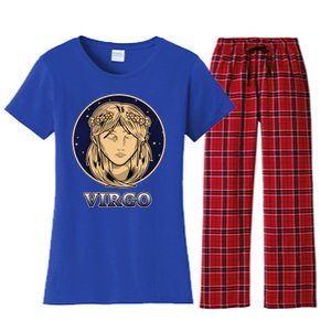 Constellation Horoscope Ascendant Zodiac Virgo Gift Women's Flannel Pajama Set