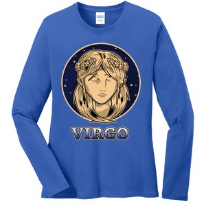 Constellation Horoscope Ascendant Zodiac Virgo Gift Ladies Long Sleeve Shirt