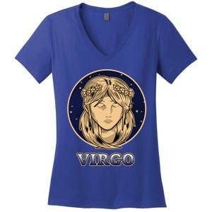 Constellation Horoscope Ascendant Zodiac Virgo Gift Women's V-Neck T-Shirt