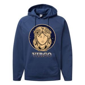 Constellation Horoscope Ascendant Zodiac Virgo Gift Performance Fleece Hoodie