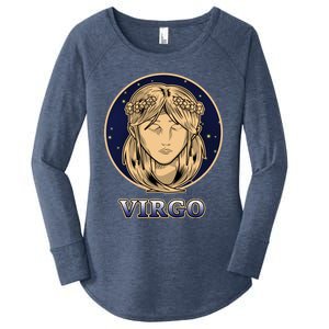 Constellation Horoscope Ascendant Zodiac Virgo Gift Women's Perfect Tri Tunic Long Sleeve Shirt