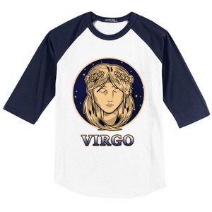 Constellation Horoscope Ascendant Zodiac Virgo Gift Baseball Sleeve Shirt