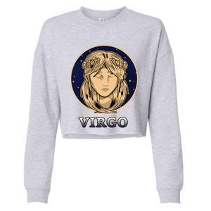 Constellation Horoscope Ascendant Zodiac Virgo Gift Cropped Pullover Crew