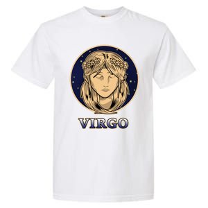 Constellation Horoscope Ascendant Zodiac Virgo Gift Garment-Dyed Heavyweight T-Shirt