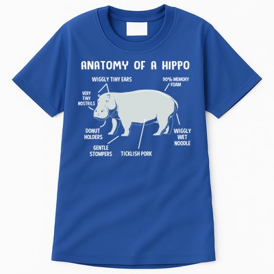 Cute Hippopotamus Anatomy Of A Hippo For Cool Gift Tall T-Shirt
