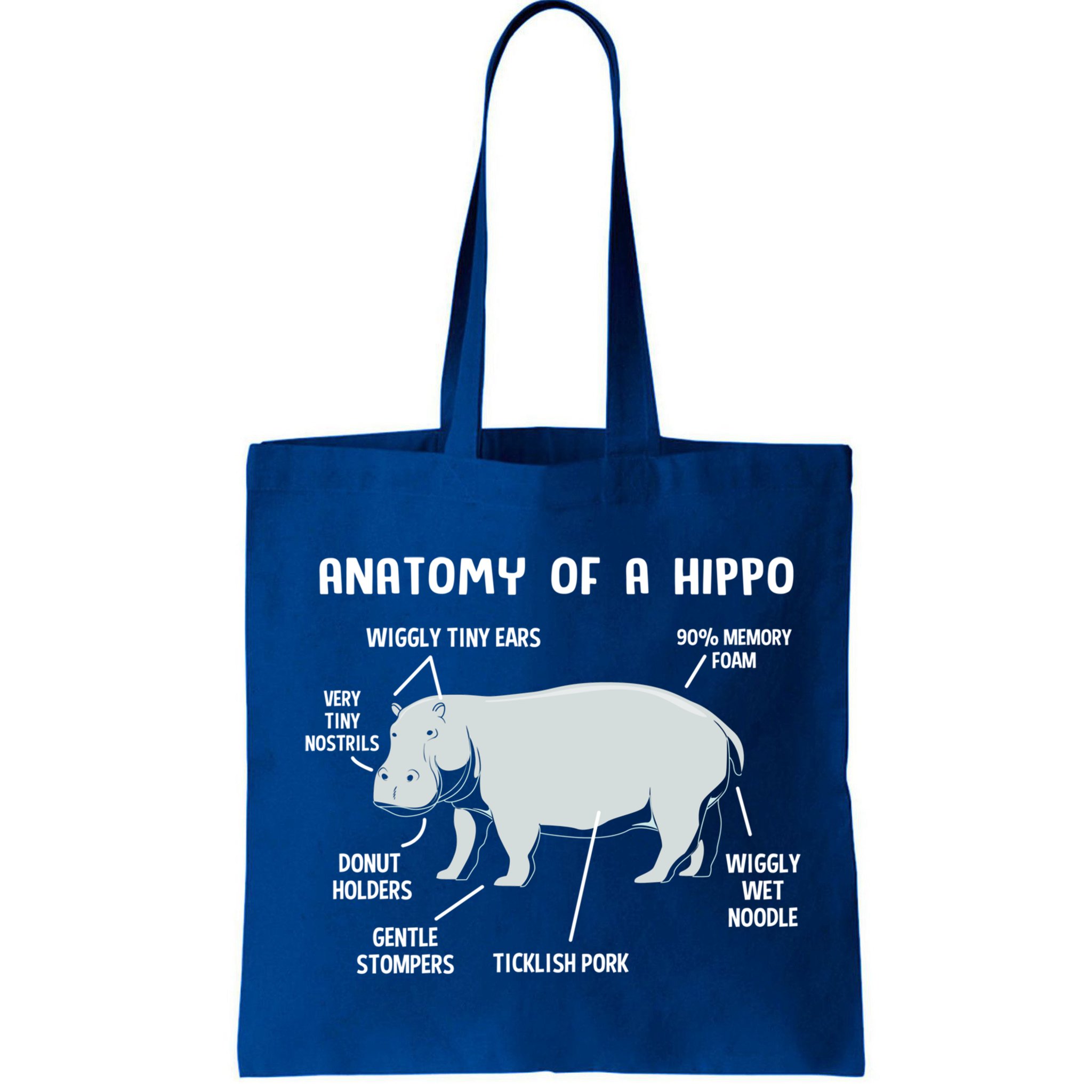Cute Hippopotamus Anatomy Of A Hippo For Cool Gift Bag