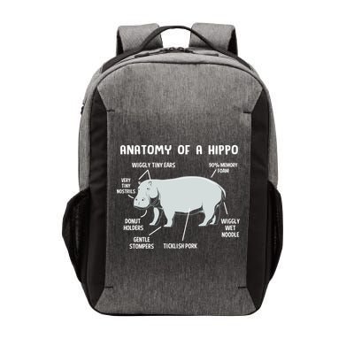 Cute Hippopotamus Anatomy Of A Hippo For Cool Gift Vector Backpack