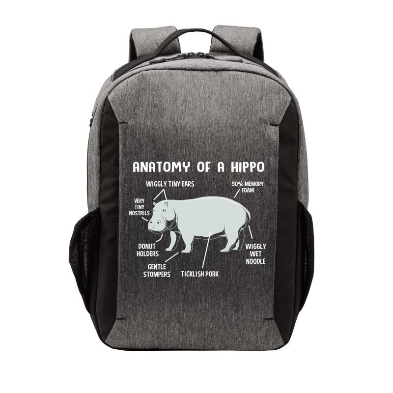 Cute Hippopotamus Anatomy Of A Hippo For Cool Gift Vector Backpack
