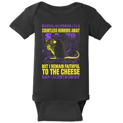 Countless Horrors Await But I Remain Faithful To The Cheese Baby Bodysuit