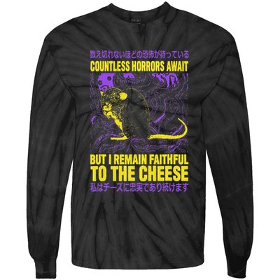 Countless Horrors Await But I Remain Faithful To The Cheese Tie-Dye Long Sleeve Shirt
