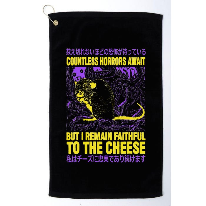 Countless Horrors Await But I Remain Faithful To The Cheese Golf Towel