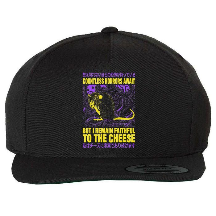 Countless Horrors Await But I Remain Faithful To The Cheese Wool Snapback Cap