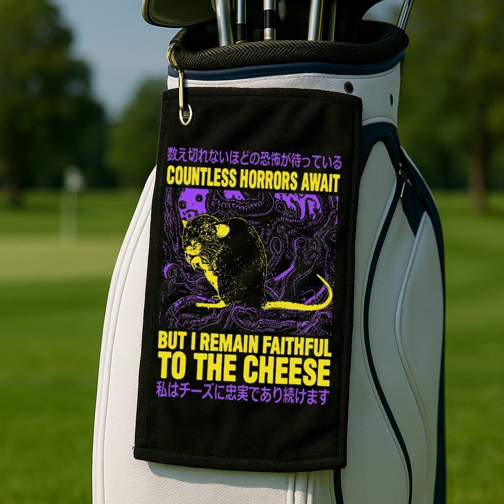Countless Horrors Await But I Remain Faithful To The Cheese T Golf Towel