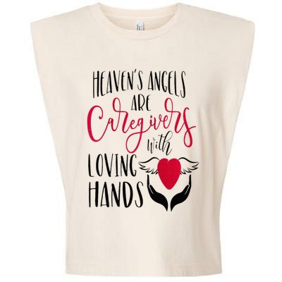 Caregivers Heavens Angels Raglan Baseball Garment-Dyed Women's Muscle Tee