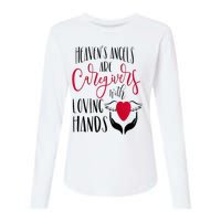 Caregivers Heavens Angels Raglan Baseball Womens Cotton Relaxed Long Sleeve T-Shirt