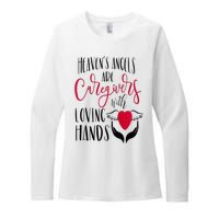 Caregivers Heavens Angels Raglan Baseball Womens CVC Long Sleeve Shirt