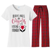 Caregivers Heavens Angels Raglan Baseball Women's Flannel Pajama Set