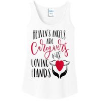 Caregivers Heavens Angels Raglan Baseball Ladies Essential Tank