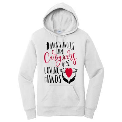 Caregivers Heavens Angels Raglan Baseball Women's Pullover Hoodie