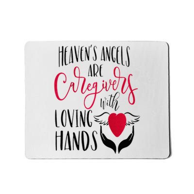 Caregivers Heavens Angels Raglan Baseball Mousepad