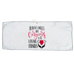 Caregivers Heavens Angels Raglan Baseball Large Microfiber Waffle Golf Towel