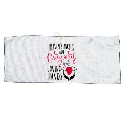 Caregivers Heavens Angels Raglan Baseball Large Microfiber Waffle Golf Towel