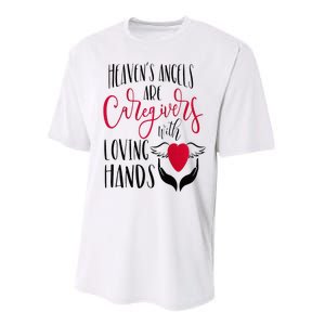 Caregivers Heavens Angels Raglan Baseball Performance Sprint T-Shirt