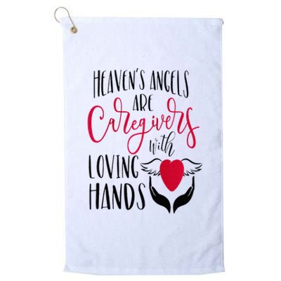 Caregivers Heavens Angels Raglan Baseball Platinum Collection Golf Towel