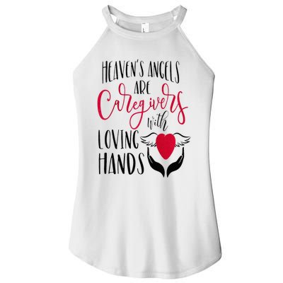 Caregivers Heavens Angels Raglan Baseball Women's Perfect Tri Rocker Tank