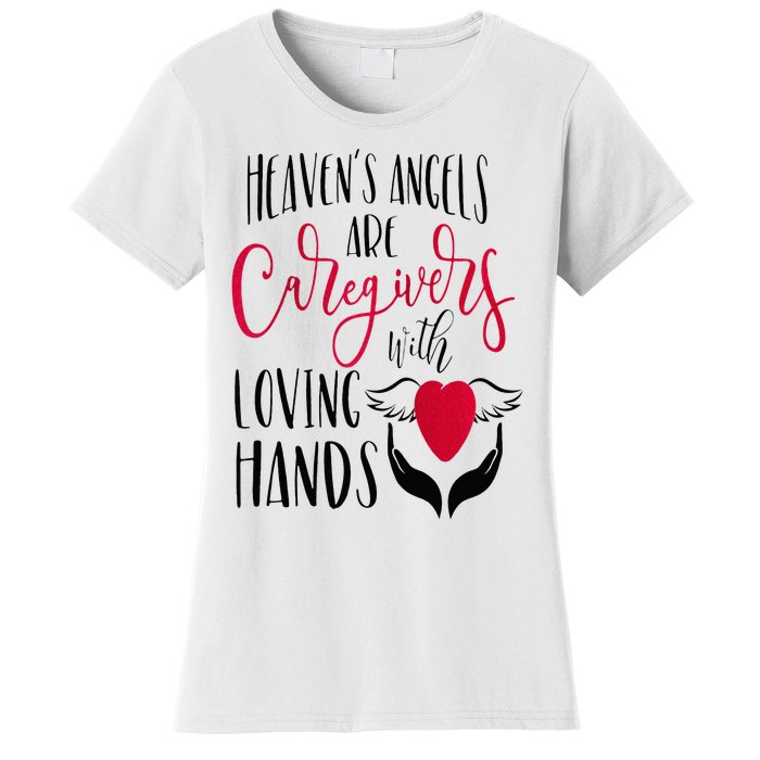 Caregivers Heavens Angels Raglan Baseball Women's T-Shirt