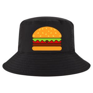 Cool Hamburger Art Women Minimalist Burger Cheeseburger Cool Comfort Performance Bucket Hat