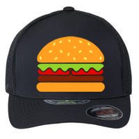 Cool Hamburger Art Women Minimalist Burger Cheeseburger Flexfit Unipanel Trucker Cap