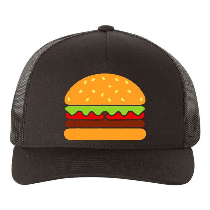 Cool Hamburger Art Women Minimalist Burger Cheeseburger Yupoong Adult 5-Panel Trucker Hat