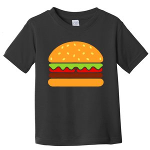 Cool Hamburger Art Women Minimalist Burger Cheeseburger Toddler T-Shirt